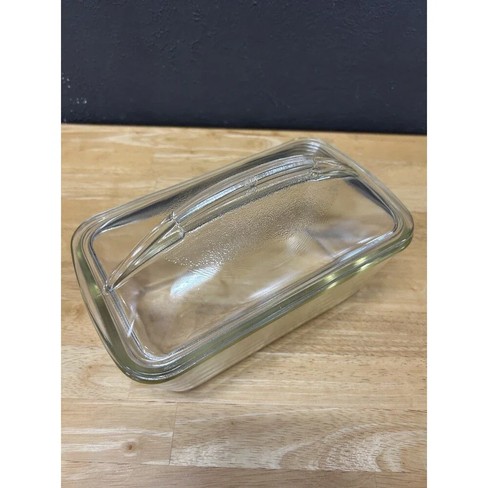 Vintage Pyrex Westinghouse Glass Refrigerator Dish Domed Lid 9x5 S9335 MCM